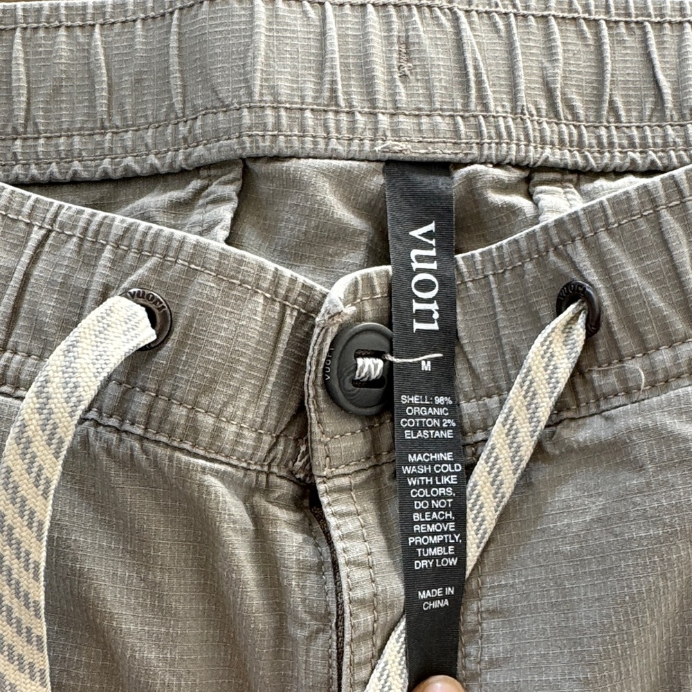 Vuori Taupe/Khaki Womenβs Ripstop Pant, Size M - Picture 11 of 13